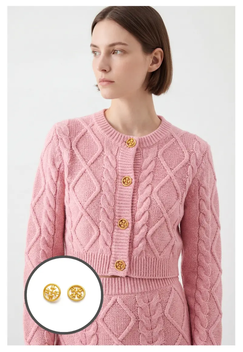 Gold Cutout Shank Buttons