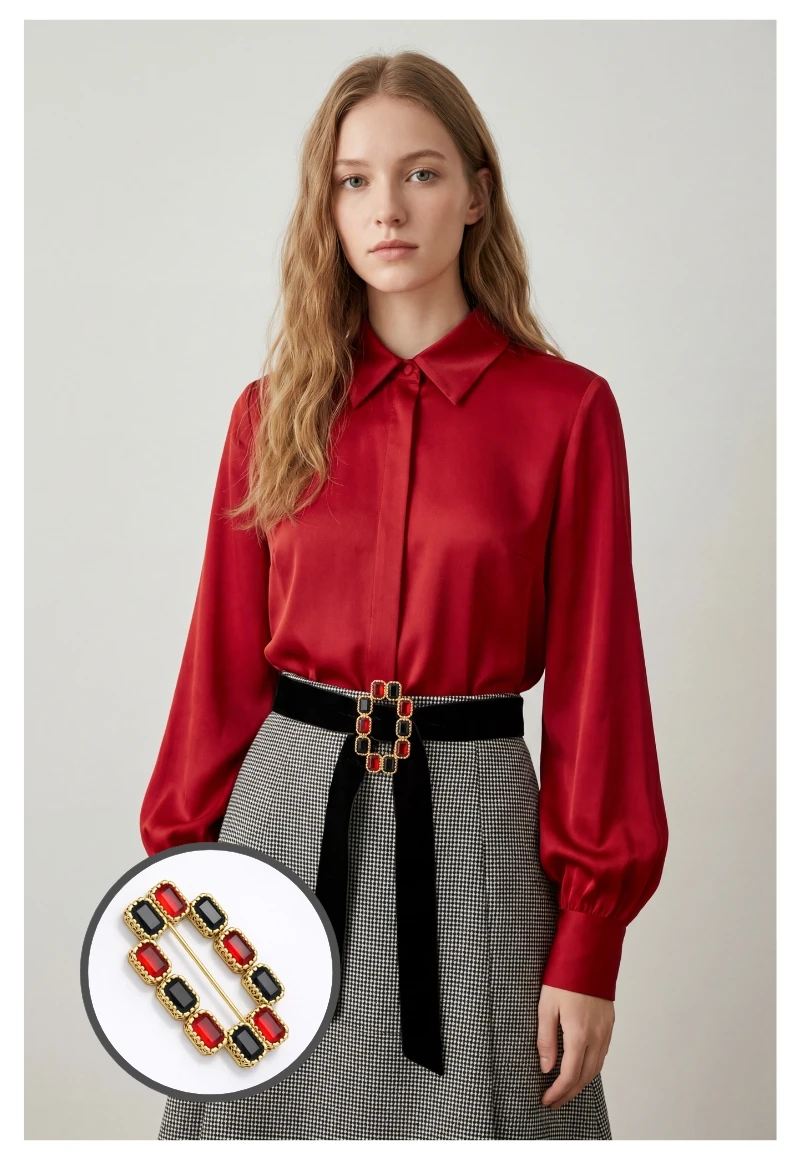 Gemstone Decorative Belt Buckle