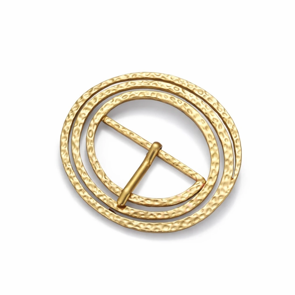 Hammered Gold Buckle