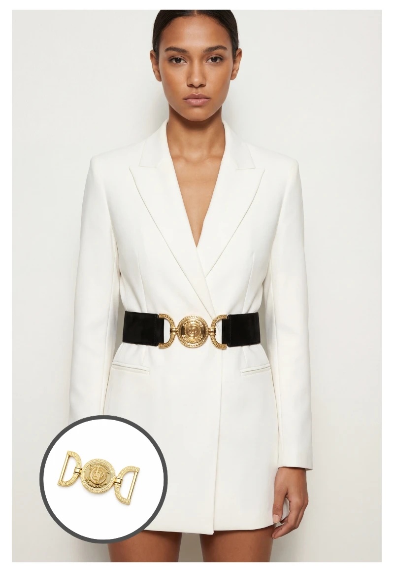 Luxury Emblem Belt Buckle